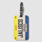 メキカスタマイズシコ市許可プレート ラゲッジタグ (正面縦)