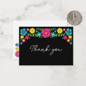 メキカラフルシコの感謝してい花は ノートカード (正面/裏面インサイチュ)