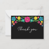 メキカラフルシコの感謝してい花は ノートカード (正面)