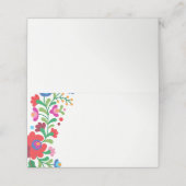 メキカラフルシコ刺しゅう空白の座席表 プレイスカード (外部開封)