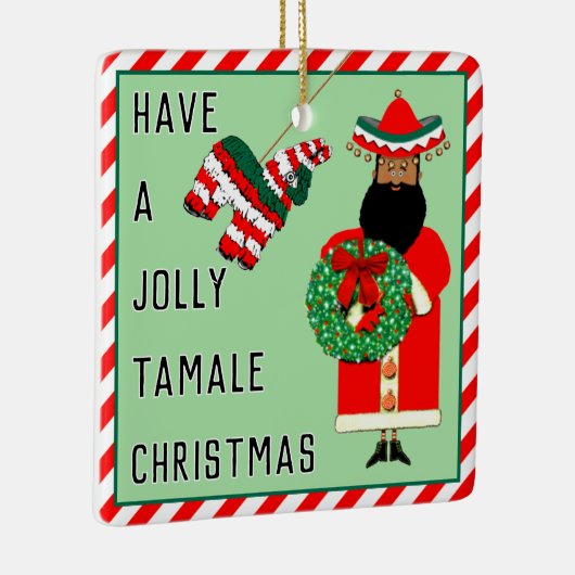メキシおもしろいコギフト セラミックオーナメント (右)