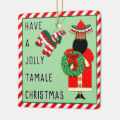 メキシおもしろいコギフト セラミックオーナメント (左)