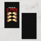 メキシおもしろいコジムフィットネスタコラバーメキシコフード 名刺 (正面/裏面)