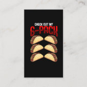 メキシおもしろいコジムフィットネスタコラバーメキシコフード 名刺 (正面)