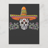 メキシおもしろいコスカルソンブレロ・シンコ・デ・マヨ ポストカード (正面)