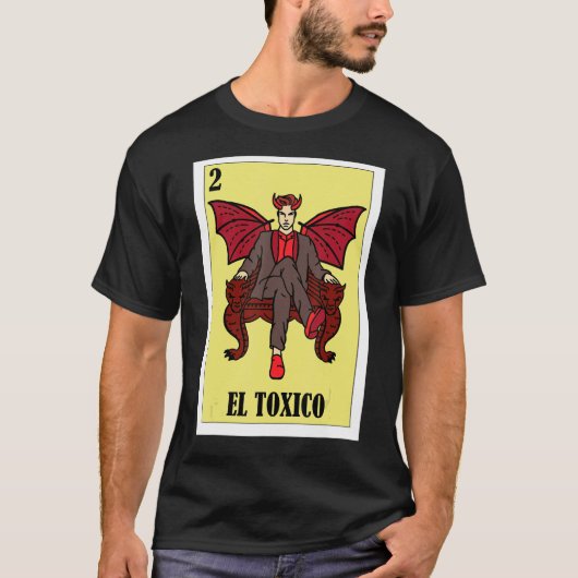 メキシおもしろいコデザイン- El Toxico_2 Tシャツ (正面)