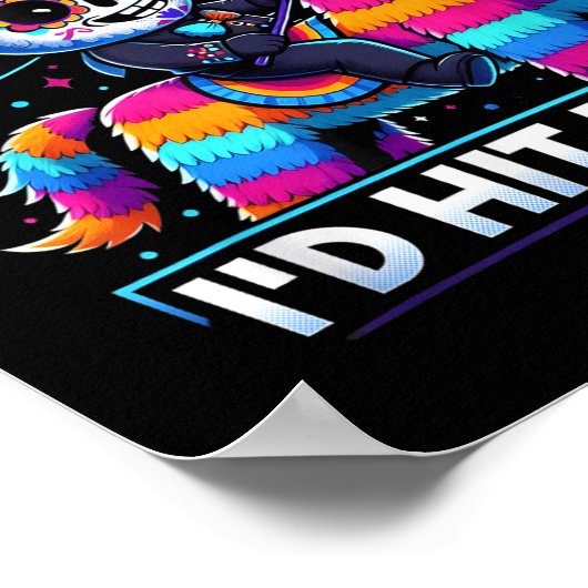 メキシおもしろいコパーティーピナタスIdがヒットしたCinco De M ポスター (角)