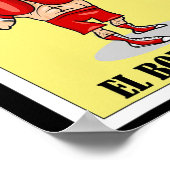 メキシおもしろいコボクシングデザイン – エルボゼドール1 ポスター (角)