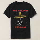 メキシおもしろいコ列車ドミノ Tシャツ (デザイン正面)
