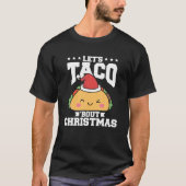 メキシおもしろいコ料理のタコがクリスマス・タコに Tシャツ (正面)