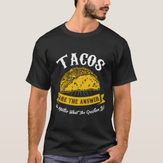 メキシおもしろいコ料理ファン料理タコラバーギフトIde Tシャツ