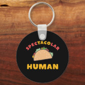 メキシおもしろいコ食品プンタコ眼鏡の人間 キーホルダー (正面)