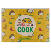 メキシおもしろいコ食品調理師タコチンコデマヨパターン カッティングボード (正面)