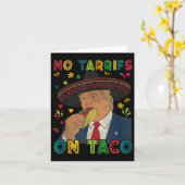 メキシおもしろいコCinco De Mayo Trump No Tarrifs On Ta カード (黄色い花)