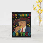 メキシおもしろいコCinco De Mayo Trump No Tarrifs On Ta カード (黄色い花)