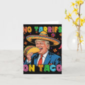 メキシおもしろいコCinco De Mayo Trump No Tarrifs On Ta カード (黄色い花)