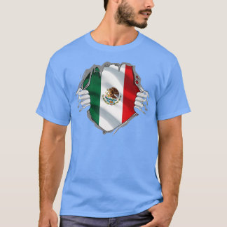 メキシすごいコ伝統メ誇りを持ったキシコルーツ州旗 Tシャツ