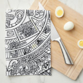 メキシアステカカ キッチンタオル (四つ折り)