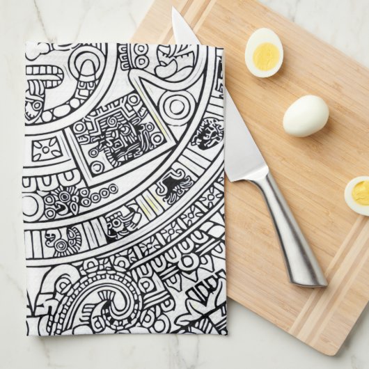 メキシアステカカ キッチンタオル (四つ折り)
