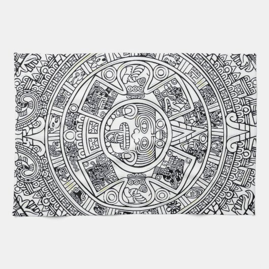 メキシアステカカ キッチンタオル (横)