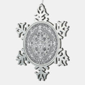 メキシアステカカ スノーフレークピューターオーナメント (右)