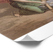 メキシアステカコのメイズパンを作る女性たち ポスター (角)