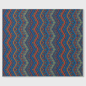 メキシアステカコの伝統的部族芸術のストライプ ラッピングペーパー (フラット)