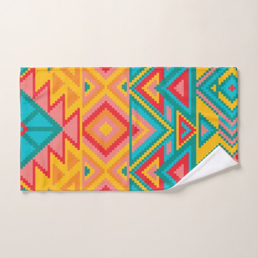 メキシアステカコの敷物柄バスタオルセット バスタオルセット (ハンドタオル)