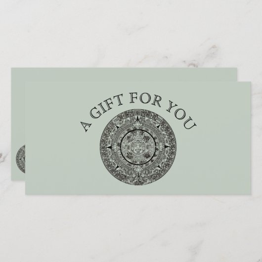 メキシアステカコの日石マイアンカレンダー1 (正面/裏面)