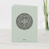 メキシアステカコの日石マイアンカレンダー1 カード (裏面)