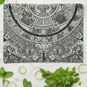 メキシアステカコの日石マイアンカレンダー1 キッチンタオル (折り畳み)