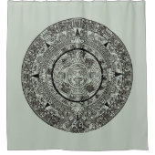 メキシアステカコの日石マイアンカレンダー1 シャワーカーテン (正面)