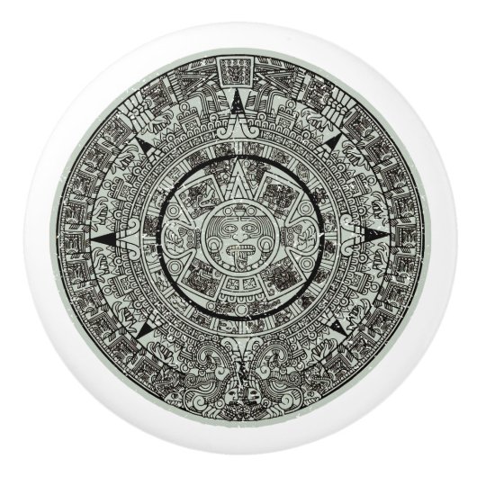 メキシアステカコの日石マイアンカレンダー1 セラミックノブ (正面)