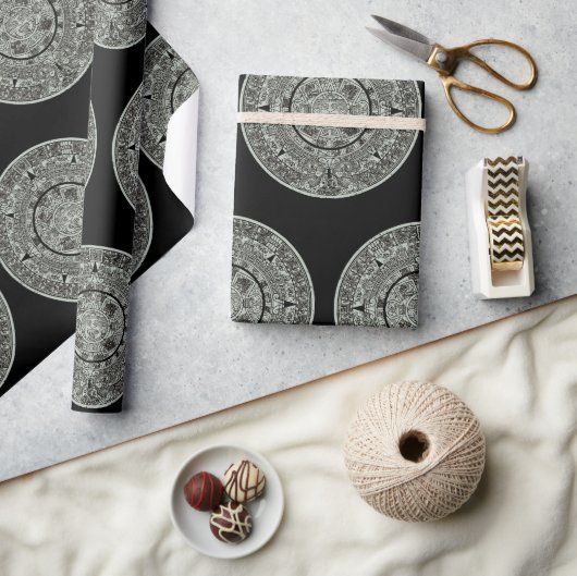 メキシアステカコの日石マイアンカレンダー1 ラッピングペーパー (クラフト)