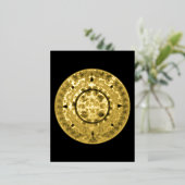 メキシアステカコの日石マイアンカレンダー1 箔シーズンポストカード (立ち正面)