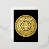 メキシアステカコの日石マイアンカレンダー1 箔シーズンポストカード (正面/裏面)