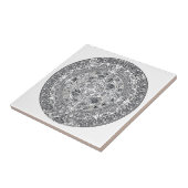 メキシアステカコの陶磁器タイル タイル (側面)