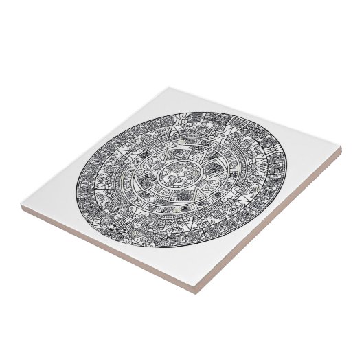 メキシアステカコの陶磁器タイル タイル (側面)