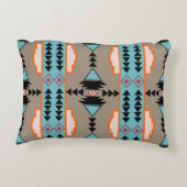 メキシアステカコ幾何学模様 アクセントクッション (裏面)