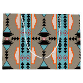 メキシアステカコ幾何学模様 ラージペーパーバッグ (裏面)