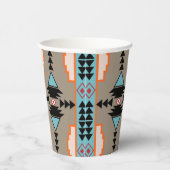 メキシアステカコ幾何学模様 紙コップ (右)