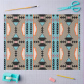 メキシアステカコ幾何学模様 薄葉紙 (クラフト)