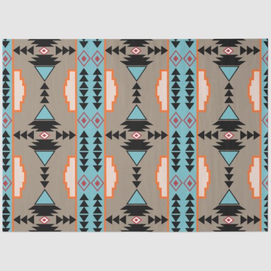 メキシアステカコ幾何学模様 薄葉紙 (正面)