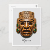 メキシアステカコ旅行をマスク ポストカード (正面/裏面)