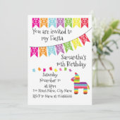 メキシアンピナタフィエスタハッピーバースデー招待状 招待状 (スタンド正面)