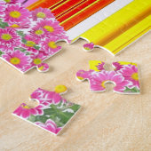 メキシアンピンクフラミンゴオレオラジグソーパズルデイジー ジグソーパズル (側面)