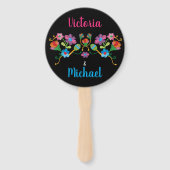 メキシアンフィエスタ刺結婚しゅう手扇 ハンドファン (裏面)