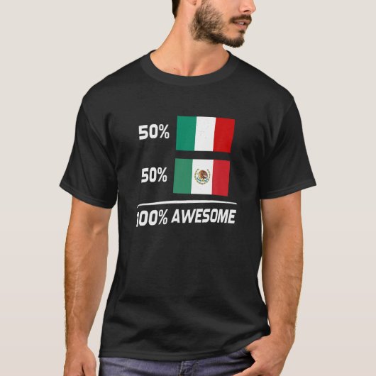 メキシイタリアンコ国旗イタリアTシャツ Tシャツ (正面)
