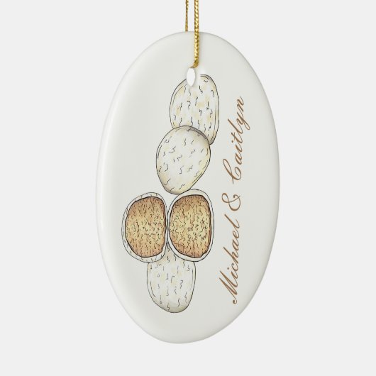 メキシイタリアンコ結婚クのロシアの地震 セラミックオーナメント (右)