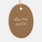 メキシイタリアンコ結婚クのロシアの地震 セラミックオーナメント (裏面)